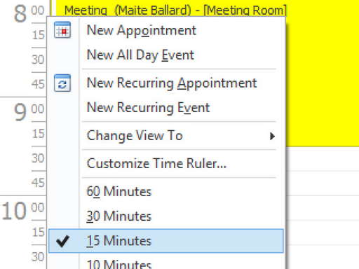 Customize time scales for your calendar